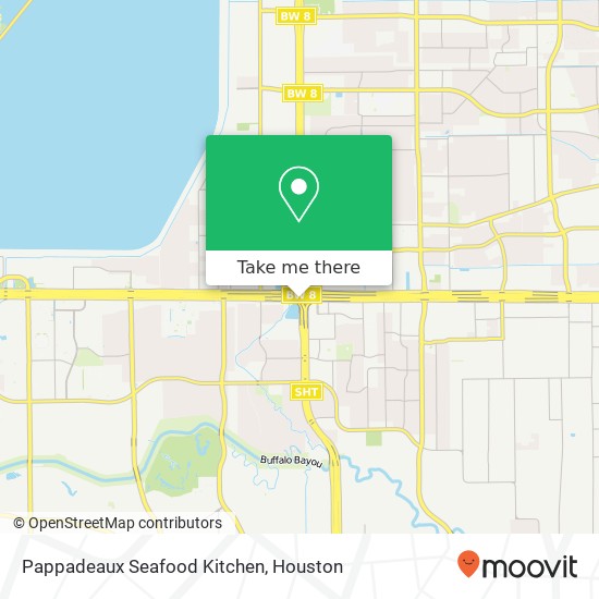 Mapa de Pappadeaux Seafood Kitchen, W Sam Houston Pkwy N Houston, TX 77024