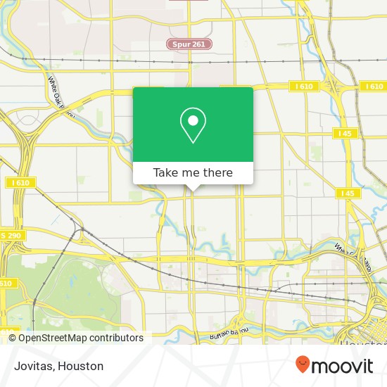 Mapa de Jovitas, 1124 N Shepherd Dr Houston, TX 77008