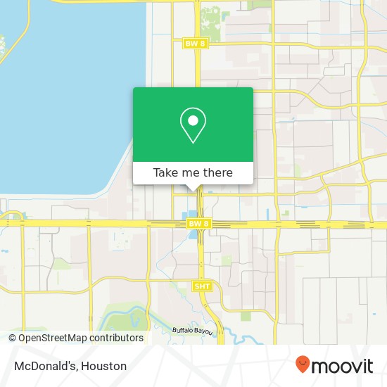 Mapa de McDonald's, 10750 Westview Dr Houston, TX 77043