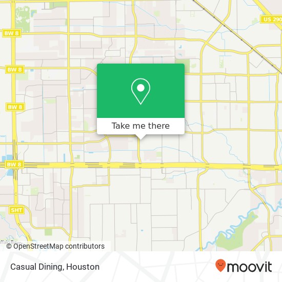 Casual Dining, 1260 Blalock Rd Houston, TX 77055 map