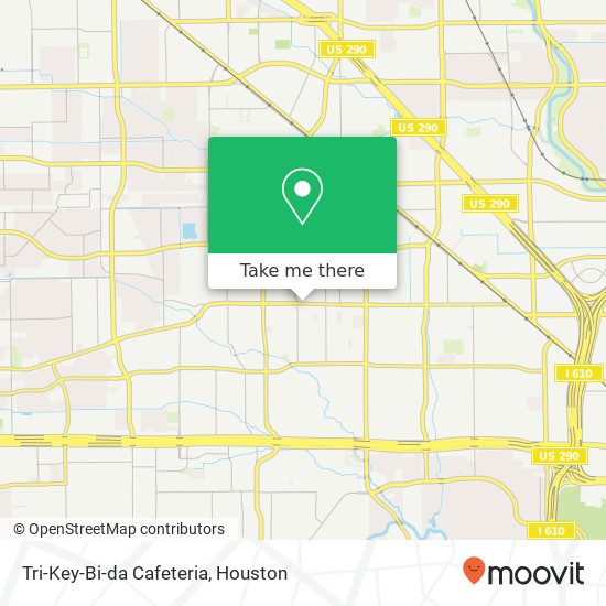 Mapa de Tri-Key-Bi-da Cafeteria, 8330 Long Point Rd Houston, TX 77055