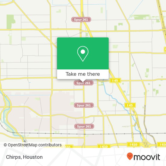 Mapa de Chirps, 5403 N Shepherd Dr Houston, TX 77091