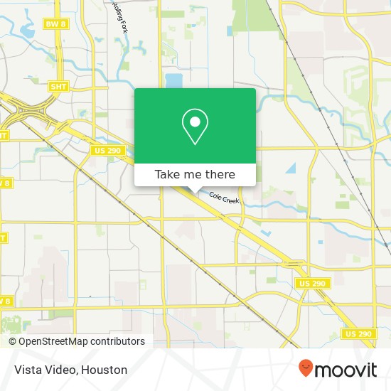 Vista Video, 14002 Northwest Fwy Houston, TX 77040 map