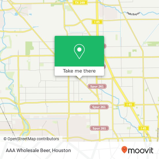 Mapa de AAA Wholesale Beer, 6839 W Montgomery Rd Houston, TX 77091