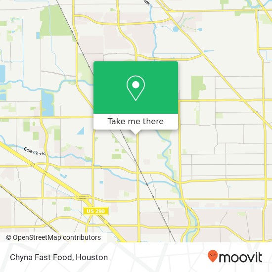 Mapa de Chyna Fast Food, 6405 Antoine Dr Houston, TX 77091