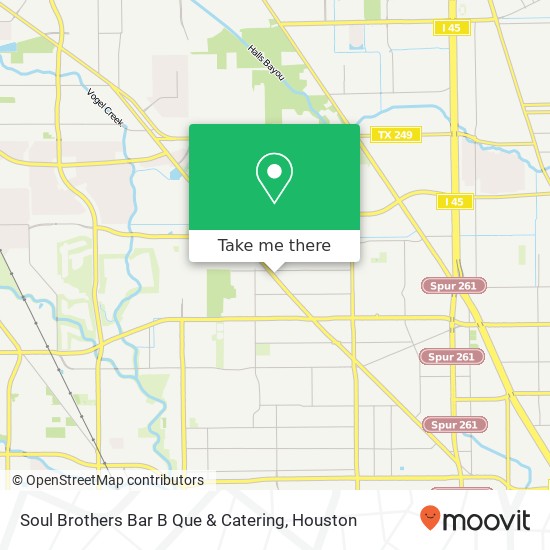 Soul Brothers Bar B Que & Catering, 9212 W Montgomery Rd Houston, TX map