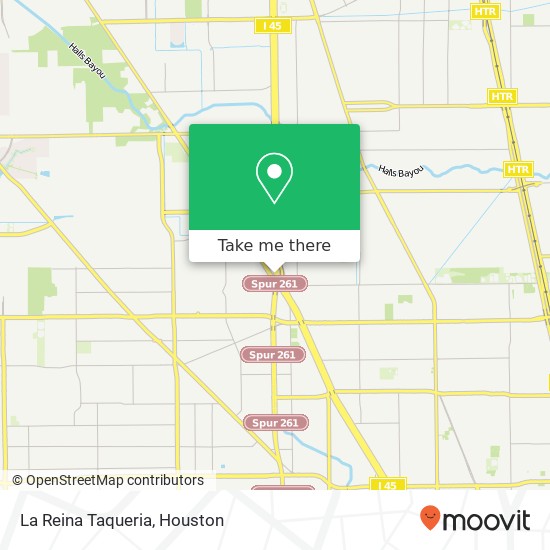 Mapa de La Reina Taqueria, 8201 North Fwy Houston, TX 77037