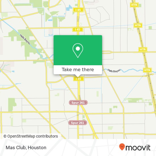 Mapa de Mas Club, 8711 North Fwy Houston, TX 77037