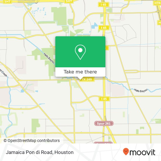 Mapa de Jamaica Pon di Road, 1319 W Mount Houston Rd Houston, TX 77038