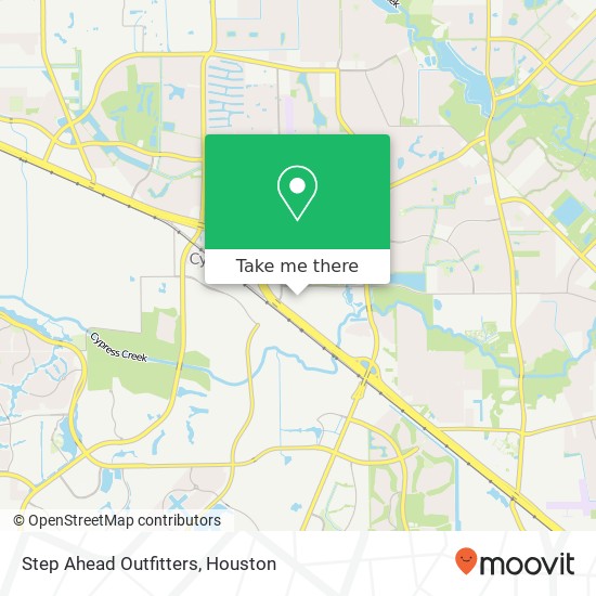 Mapa de Step Ahead Outfitters, 25222 Northwest Fwy Cypress, TX 77429