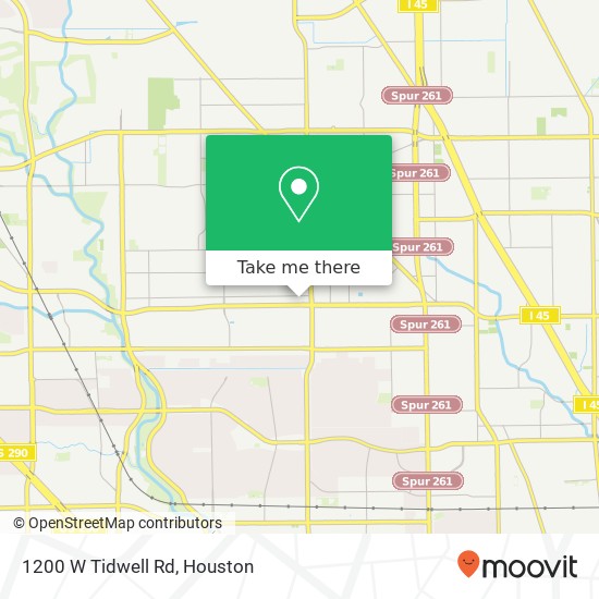 1200 W Tidwell Rd map