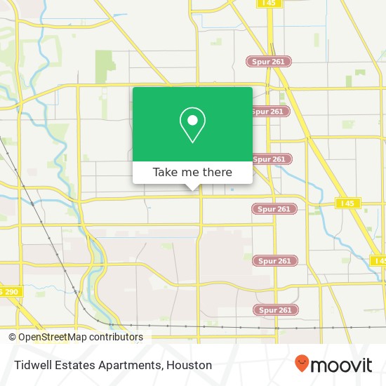 Tidwell Estates Apartments map