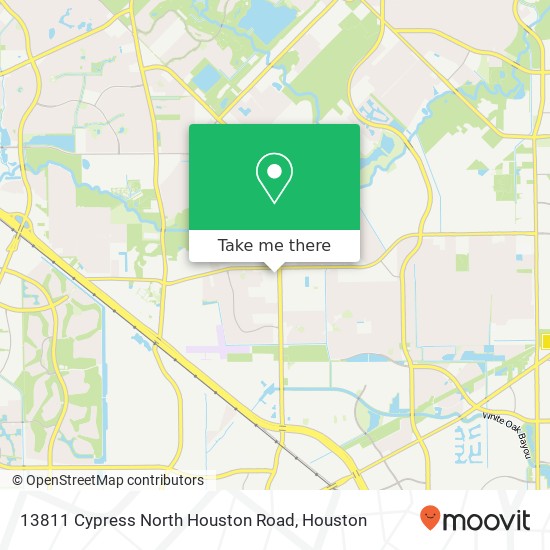 Mapa de 13811 Cypress North Houston Road