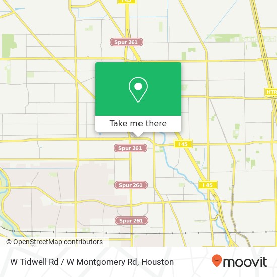 W Tidwell Rd / W Montgomery Rd map