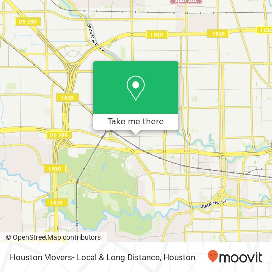 Houston Movers- Local & Long Distance map