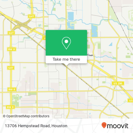 Mapa de 13706 Hempstead Road