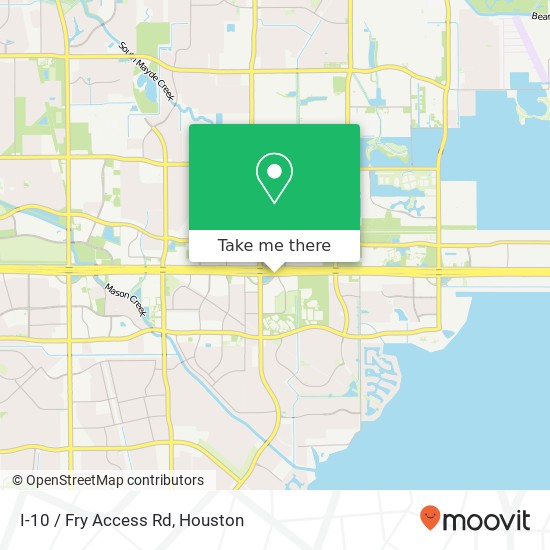 I-10 / Fry Access Rd map