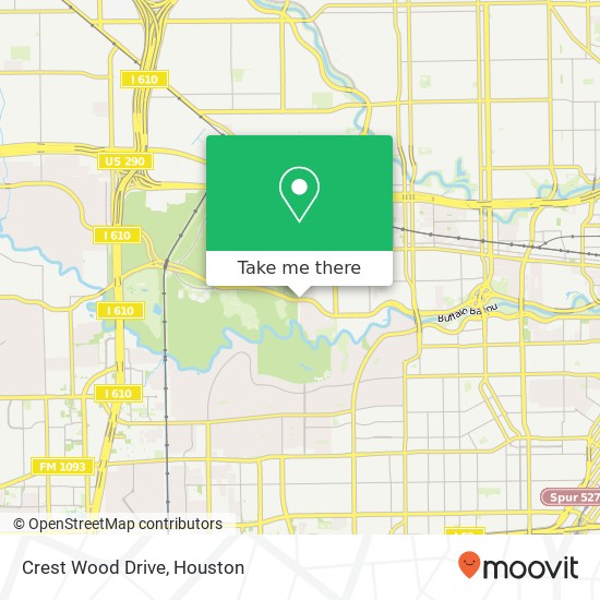 Crest Wood Drive map