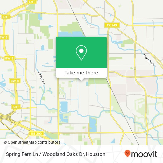 Spring Fern Ln / Woodland Oaks Dr map
