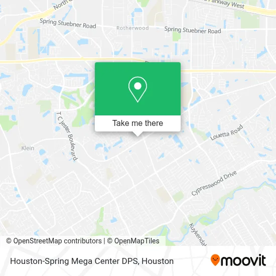 Houston-Spring Mega Center DPS map