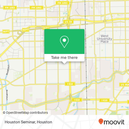 Houston Seminar map