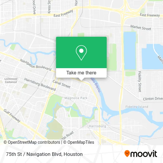 75th St / Navigation Blvd map