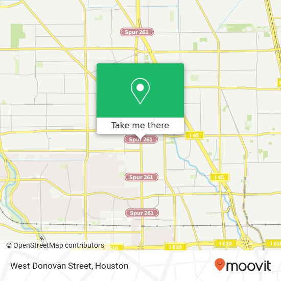 West Donovan Street map