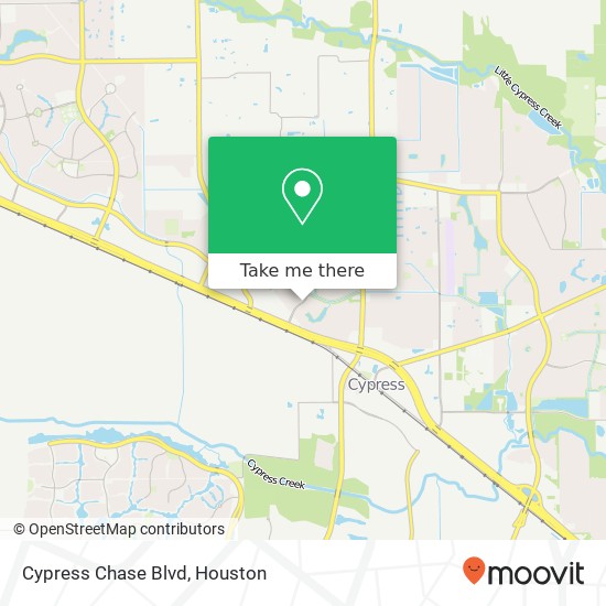 Cypress Chase Blvd map