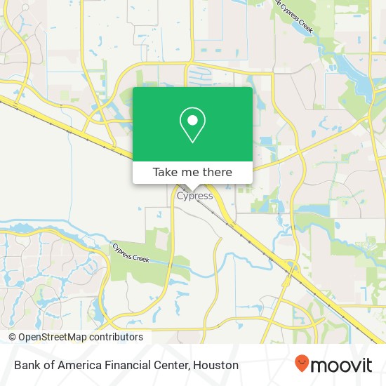 Bank of America Financial Center map