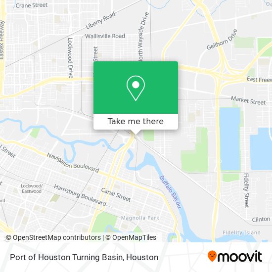 Port of Houston Turning Basin map