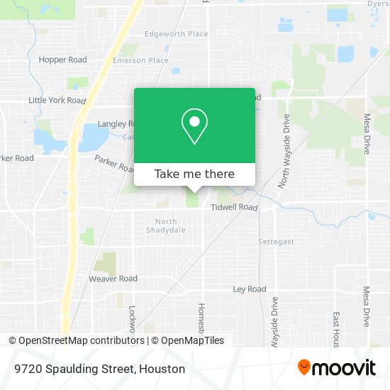 9720 Spaulding Street map