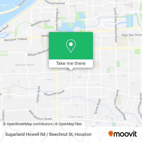 Mapa de Sugarland Howell Rd / Beechnut St