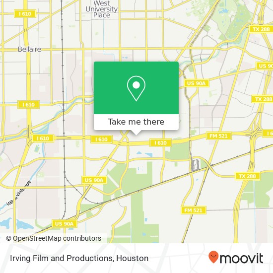 Mapa de Irving Film and Productions