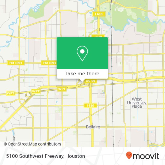 5100 Southwest Freeway map