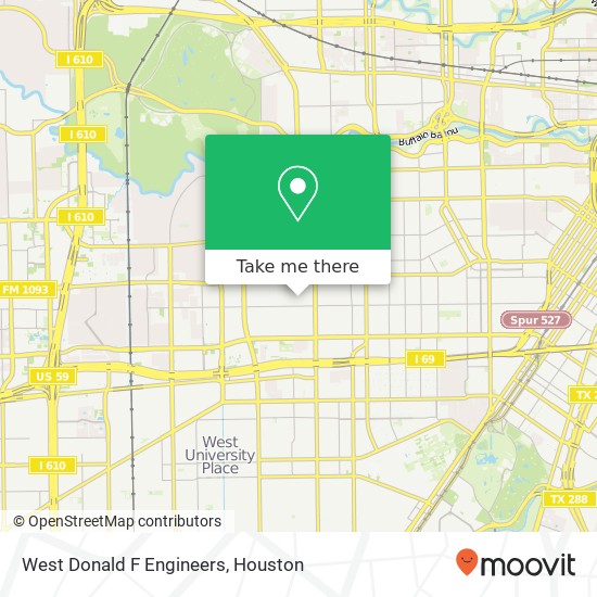 West Donald F Engineers map