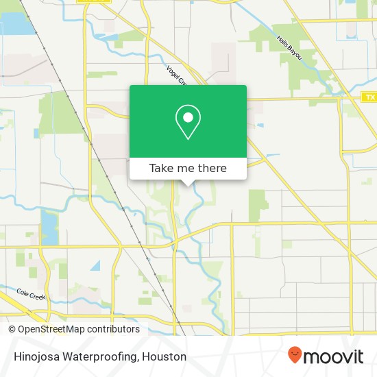 Hinojosa Waterproofing map