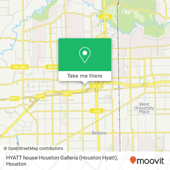 HYATT house-Houston Galleria (Houston Hyatt) map