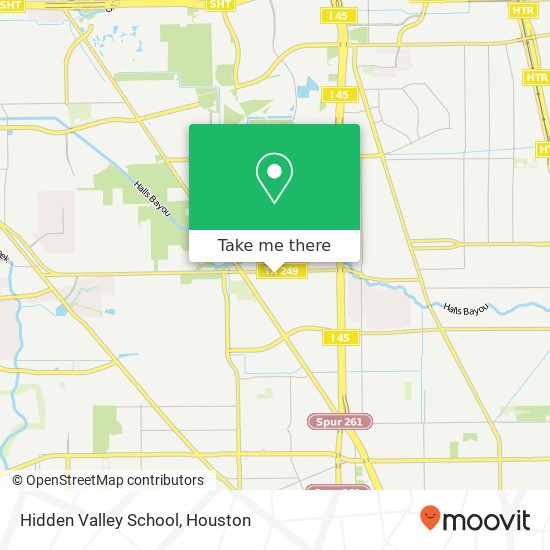 Hidden Valley School map