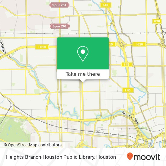 Mapa de Heights Branch-Houston Public Library