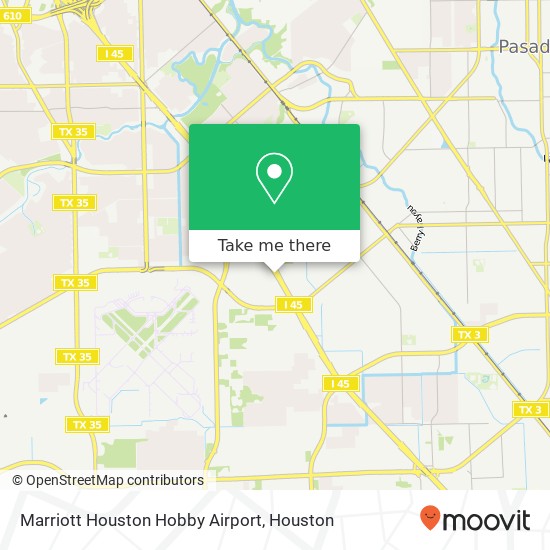 Mapa de Marriott Houston Hobby Airport