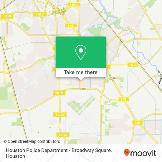 Houston Police Department - Broadway Square map