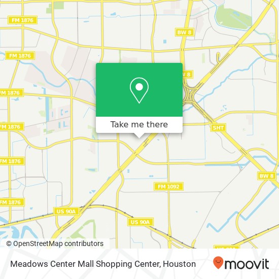 Meadows Center Mall Shopping Center map