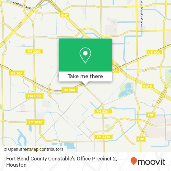 Mapa de Fort Bend County Constable's Office Precinct 2