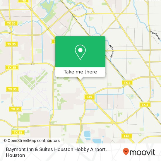 Mapa de Baymont Inn & Suites Houston Hobby Airport