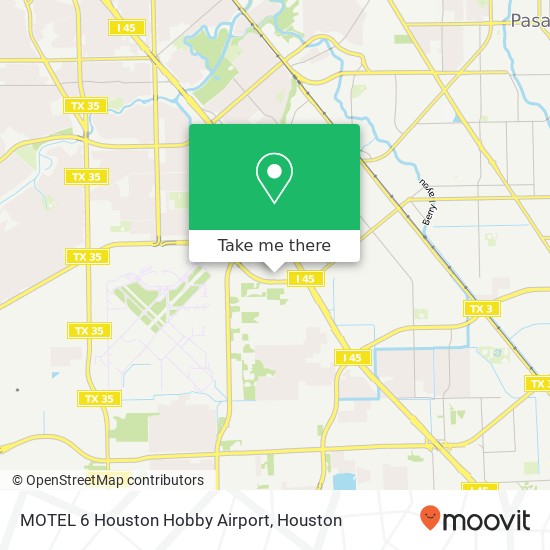 Mapa de MOTEL 6 Houston Hobby Airport