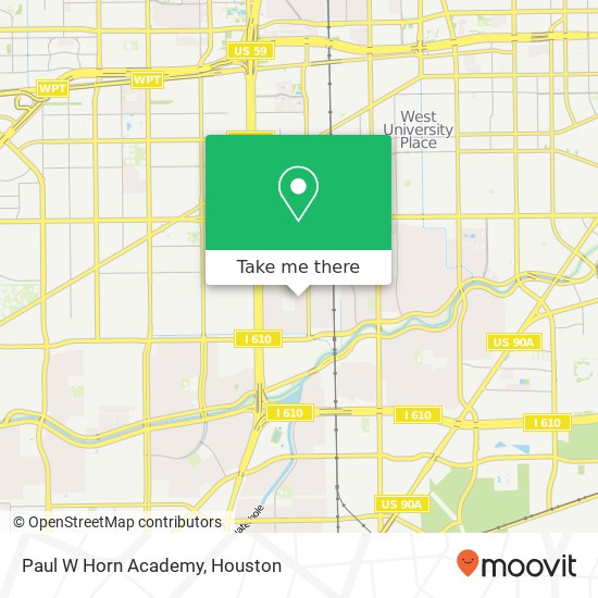 Paul W Horn Academy map