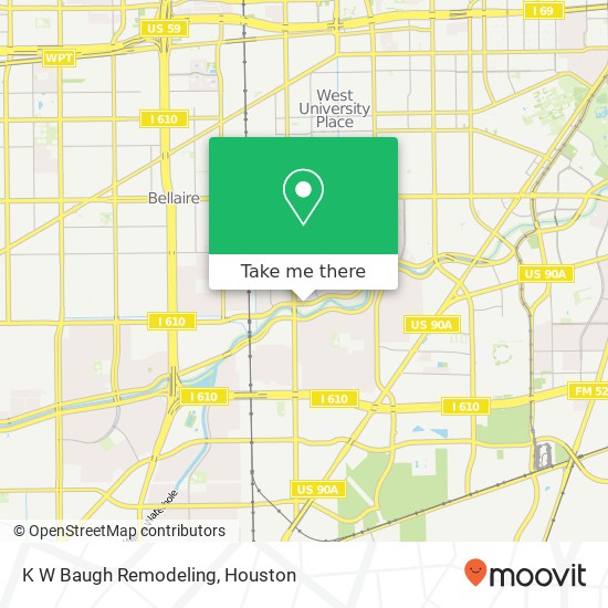 K W Baugh Remodeling map