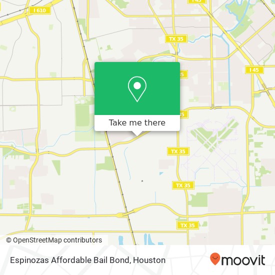 Mapa de Espinozas Affordable Bail Bond