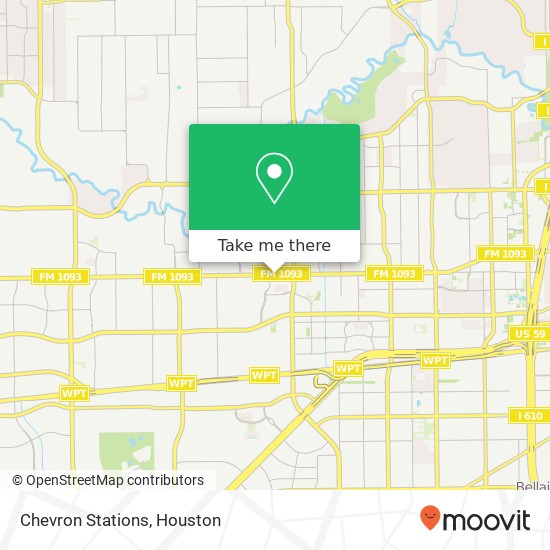 Mapa de Chevron Stations