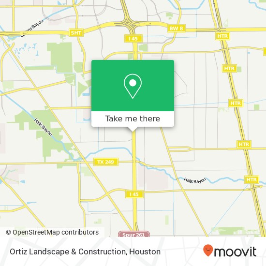 Ortiz Landscape & Construction map